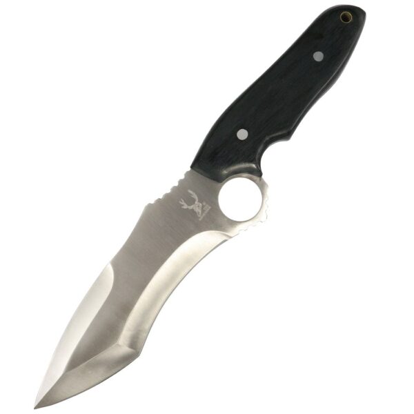 theboneedge-stainless-steel-hunting-knife-slotted-blade-bottom-all-black-handle